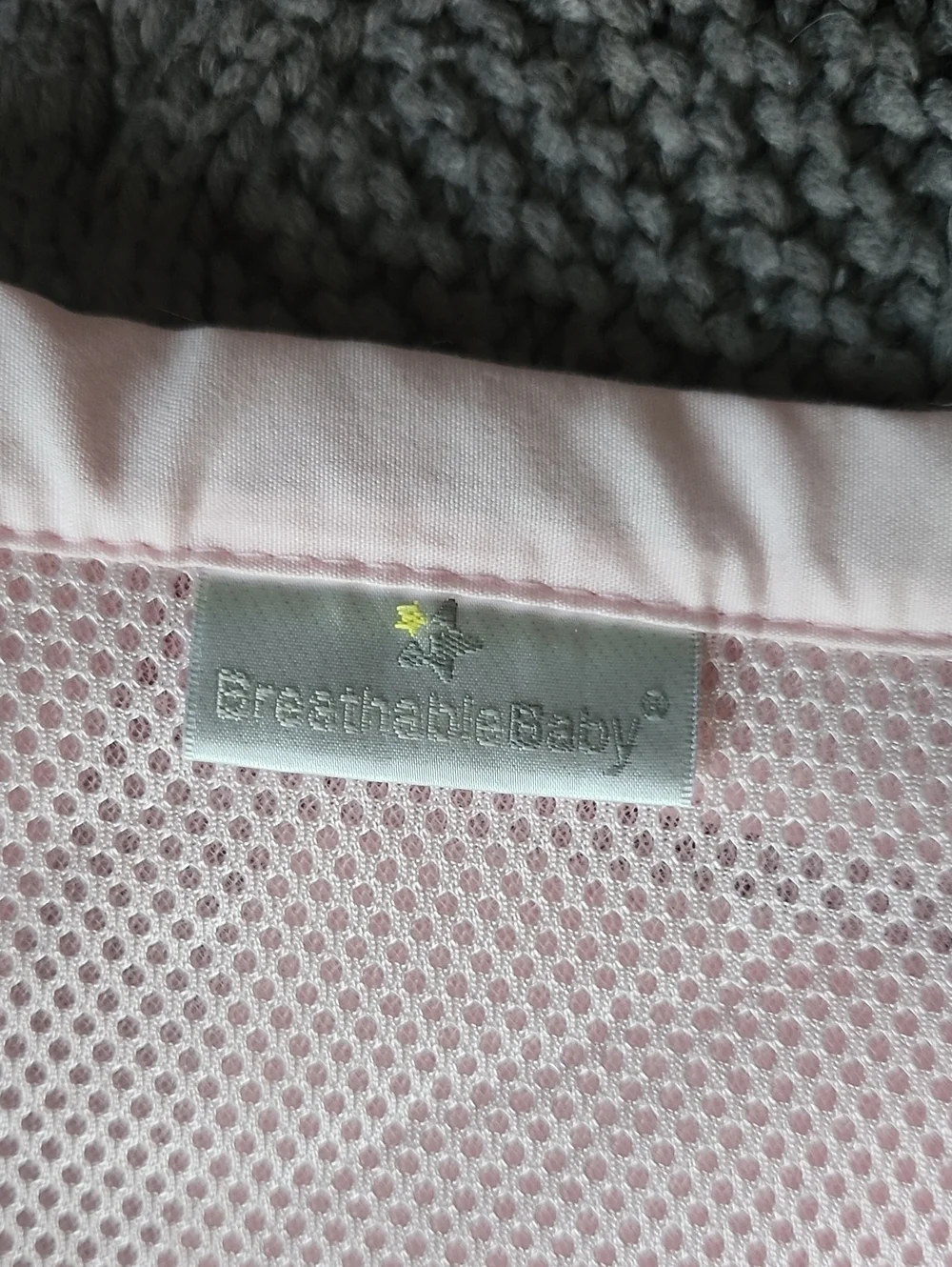 Breathable Pink Crib Bumper Guard